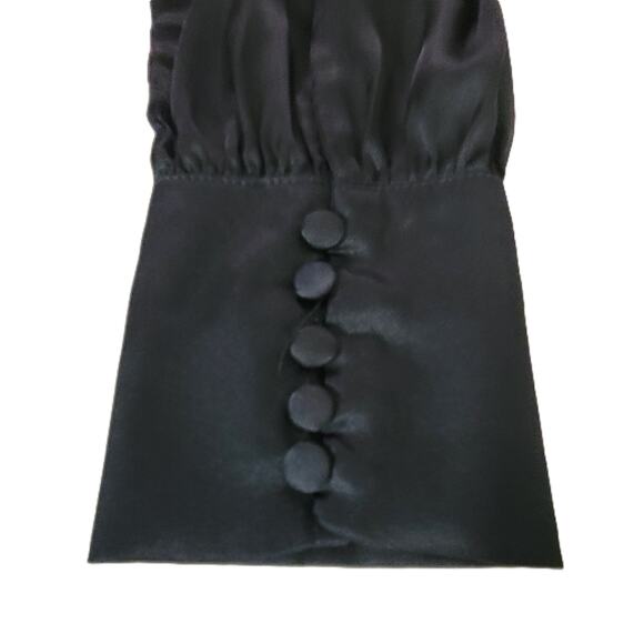 Nasty Gal Robe with Belt Flutter Sleeves and Hem Black‎ Romantic Women's Large - Picture 5 of 10